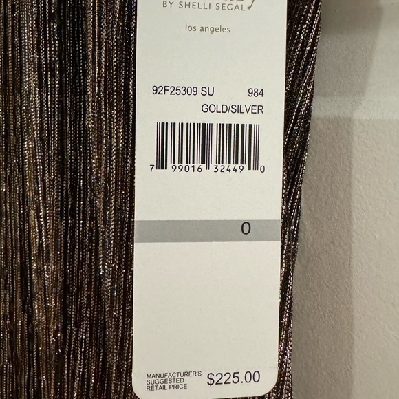 Laundry by Shelli Segal Gold Shimmer Party Dress NWT - Picture 6 of 10